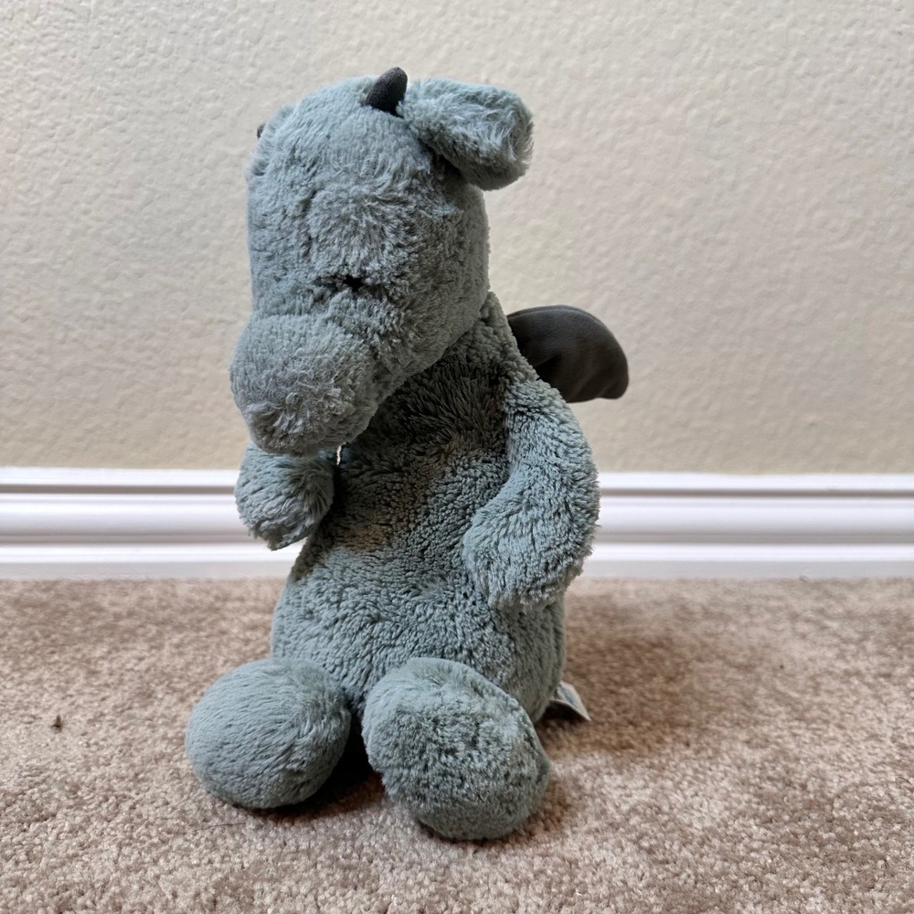 Jellycat London Sage Bashful Dragon Plush Stuffed Animal Green Small Winged Toy